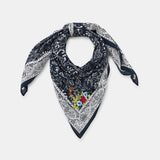 FLORAL EMBROIDERED WESTERN SCARF