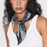 FLORAL EMBROIDERED WESTERN SCARF