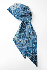 PRE-TIED BANDANA WRAP BLUE COWBOY