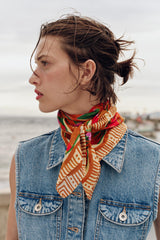 WATERCOLOR PRINT SILK SCARF