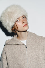 SKULLCAP HAT WITH HAIR