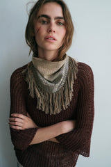 SEQUINED FRINGE SCARF