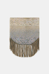 SEQUINED FRINGE SCARF
