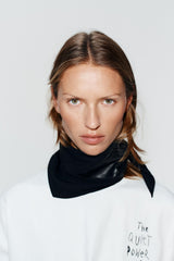 100% SUEDE LEATHER BANDANA BROWN