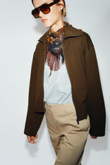 PAISLEY PRINT FRINGED FRINGE SCARF