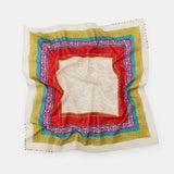 BEADED PRINTED BANDANA SCARF