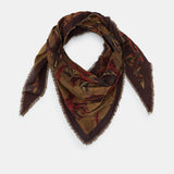 Patterned scarf on a white background