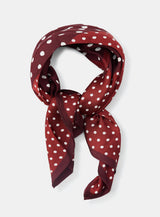 POLKA DOT SQUARE SCARF