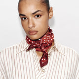POLKA DOT SQUARE SCARF