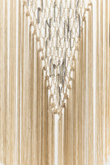 CHAIN + FABRIC FRINGE SCARF