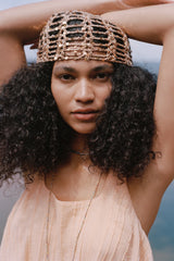 Sequin Disco Cap Bronze