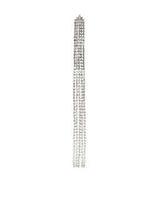 Crystal Fringed Chandlier Earring 8"