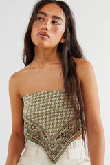 Lotus Paisley Print Bandana