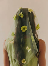 Organza Triangle Hair Scarf Matcha