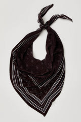 Triangle Bandana Paisley Brown
