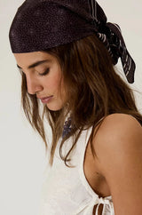 Triangle Bandana Paisley Brown