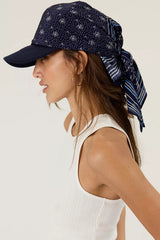 Triangle Bandana Paisley Slate blue