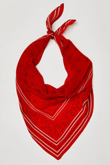 Triangle Bandana Paisley scarf Red