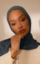 Signature Jersey Hijabs Blue Gray