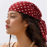 POLKA DOT SQUARE SCARF