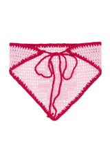 Cody Crochet Bandana Pink