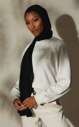 Signature Jersey Hijabs Black