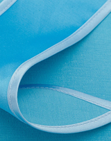 Satin Babushka Bonnet Turquoise