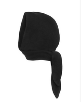 Fleece Babushka Bonnet Black