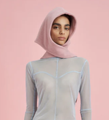 Fleece Babushka Bonnet Pink