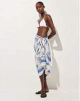 Cotton sarong scarf Purple