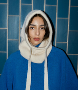 Surlaclava Ribbed Hoodie OFF WHTE