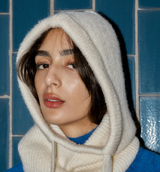 Surlaclava Ribbed Hoodie OFF WHTE