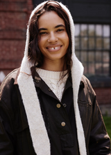 Surlaclava Bouclé Bonnet hoodie