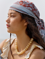 Triangle Bandana Paisley Blue