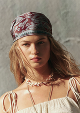 Triangle Bandana Paisley Blue