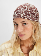 Triangle Bandana Paisley Burgundy