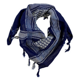 COTTON SQUARE KUFIYA NAVY