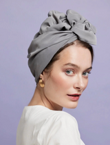WIRE FULL CAP TURBAN Pearl Grey