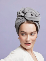 WIRE FULL CAP TURBAN Pearl Grey
