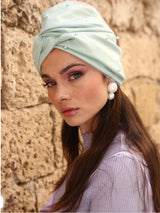 TWISTED TULE + PEARL TURBAN