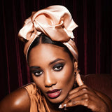 AFRICAN WIRE SILK TURBAN CHAMPAIGN