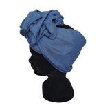 Wire Headband Turban Blue