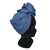 Wire Headband Turban Blue