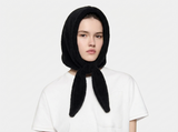 Fleece Babushka Bonnet Black