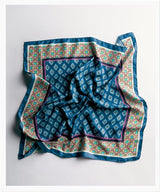 SATIN EFFECT SQUARE SCARF
