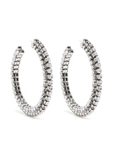 Crystal Round Hoops 4"