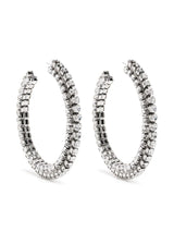Crystal Round Hoops 4"