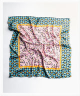 SATIN EFFECT SQUARE SCARF