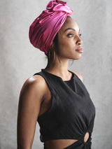 Satin Messy Bun Turban