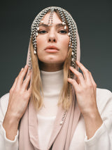 Pearl + Crystal Fringe Bangs